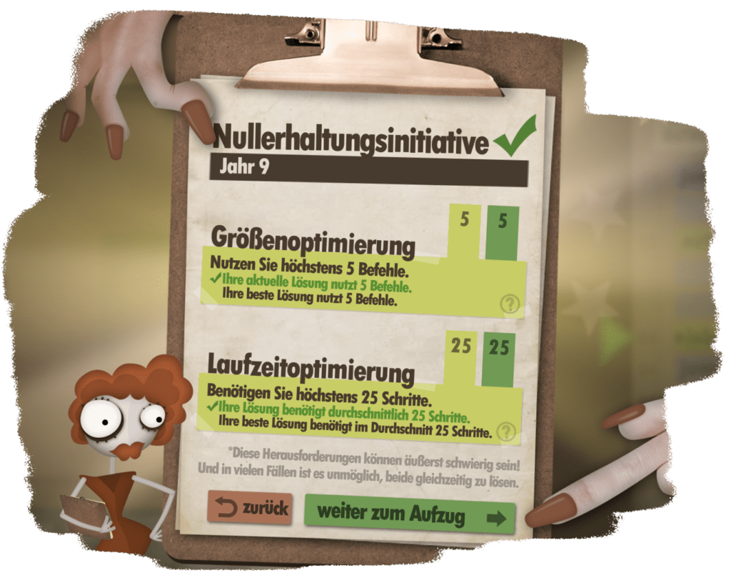 humanresourcemachine Programmierspiel Jahr 9 Nullerhaltungsinitiative