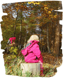 Waldspaziergang mit Kindern ohne Kindergarten