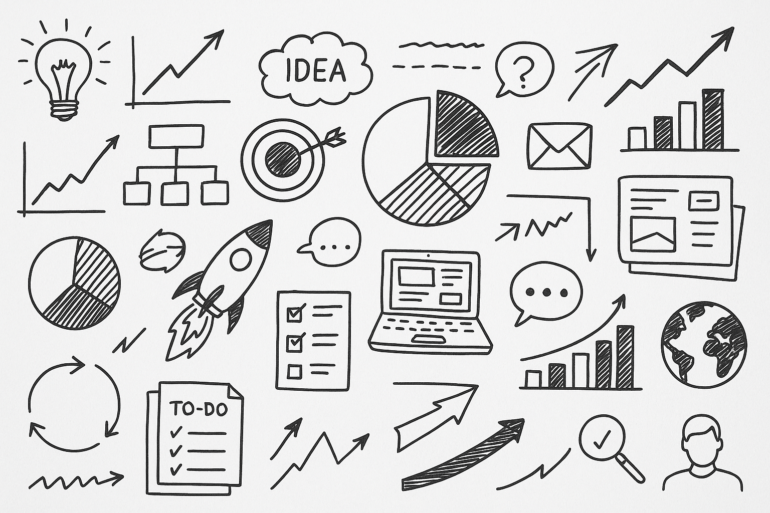 Scribbles zum Thema Business