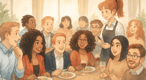 Weihnachtsfeier im Restaurant feiern